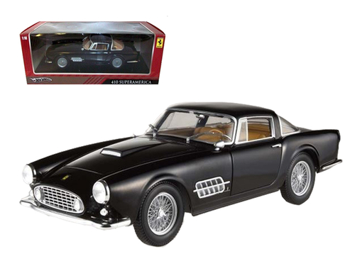 Ferrari 410 Superamerica Black 1/18 Diecast Car Model by Hotwheels