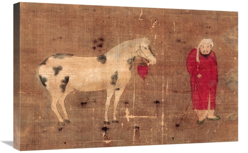 Global Gallery GCS-267447-30-142 30 in. Horse & Foreign Groom Art Prin