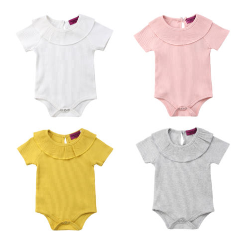 Newborn Baby Girl Boy Short Sleeve Romper