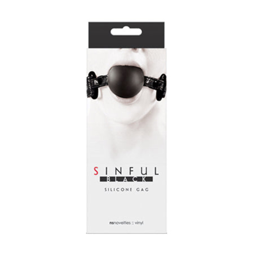 Sinful Soft Silicone Gag Black