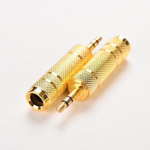 2pcs Stereo 3.5mm Audio Jack Male TO 6.5mm Female