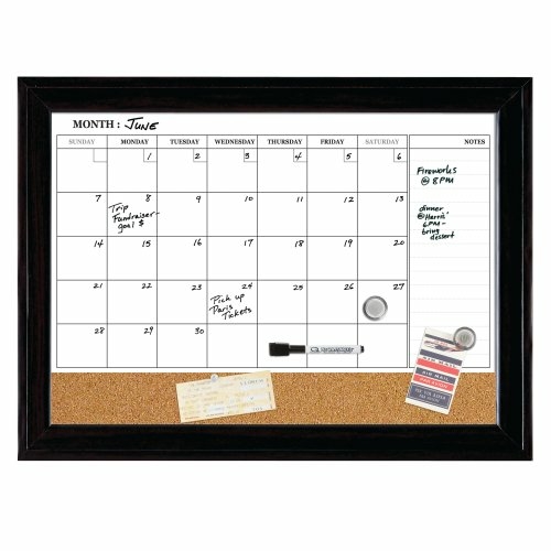 Quartet 79275 17 x 23 In. Magnetic Combination Calendar Board- Dry-Era