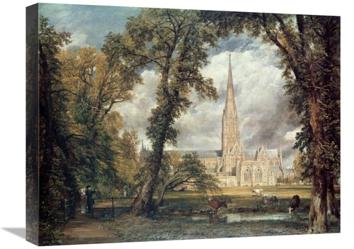 Global Gallery GCS-281906-22-142 22 in. Salisbury Cathedral Art Print 