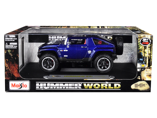Hummer HX Concept Dark Blue Metallic \Hummer World\" 1/18 Diecast
