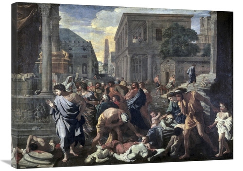 Global Gallery GCS-279477-36-142 36 in. Plague on Ashdod in 1030 B.C. 