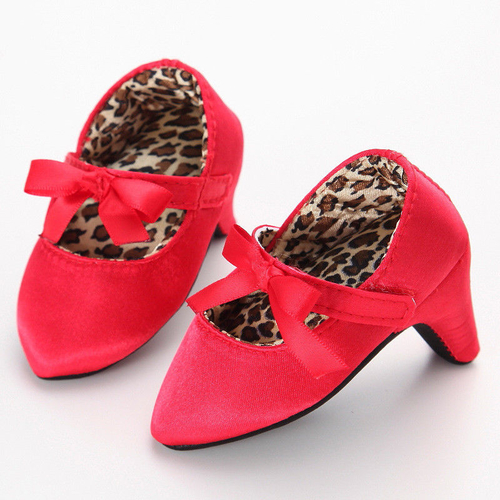 Princess Girl Prewalker Leopard Baby Shoes Bow