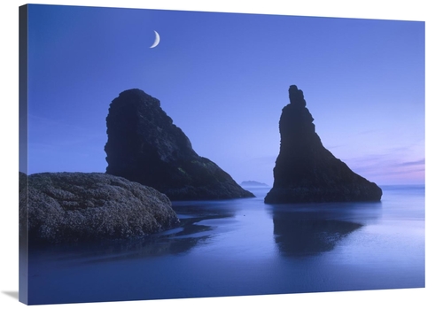 Global Gallery GCS-396596-3040-142 30 x 40 in. Sea Stacks at Dusk Alon