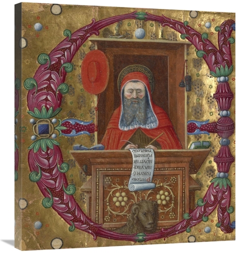 Global Gallery GCS-456187-30-142 30 in. Initial E - Saint Jerome in Hi