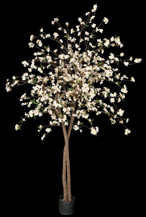 Autograph Foliages W-150020 6.5 ft. Cherry Blossom Tree- Cream & White