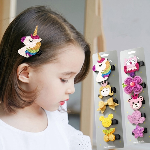 New 5PCS/Set Cute Cartoon Unicorn Owl Girls