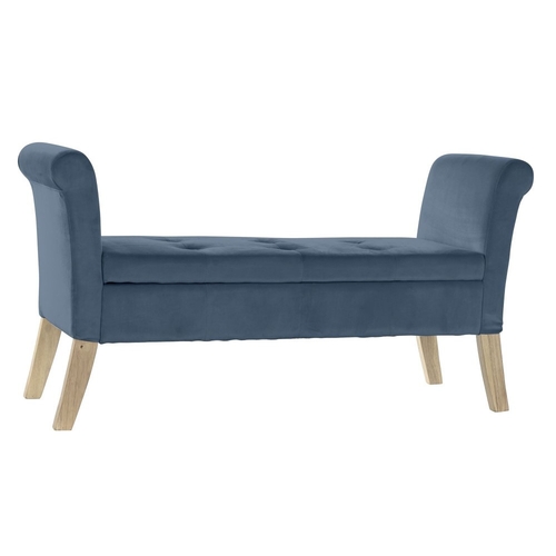 Bench DKD Home Decor Blue Natural Wood Plastic 130 x 44 x 69 cm