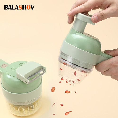 4In1 Multifunction Food Chopper Slicer Electric Vegetable Cutter