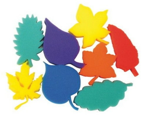 Pacon 086310 Creativity Street Dip & Print Leaf Sponge Set, 3 in.&