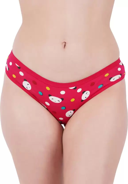 Pack Of 3 Women Hipster Red Panty