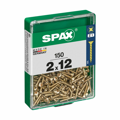 Box of screws SPAX 4081020200122 Wood screw Flat head (2 x 12 mm) (2,0