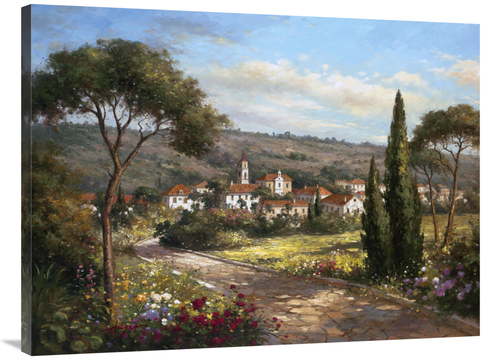 Global Gallery GCS-122271-3040-142 30 x 40 in. A Garden VIew Art Print