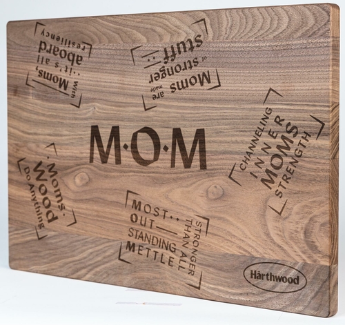 Cutting Board , Groove  Made in USA ,Seasoning Oil  (Mom 12"x18")