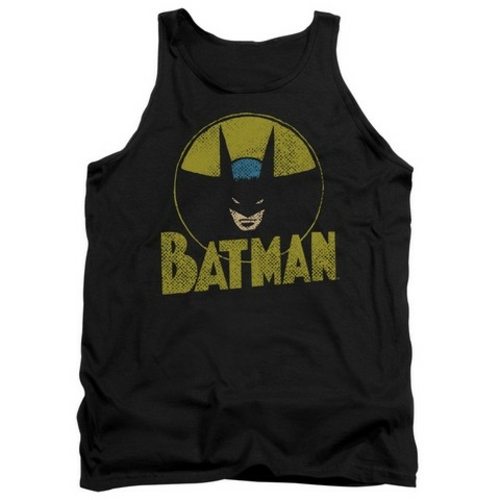 Trevco Dc-Circle Bat - Adult Tank Top - Black- Small