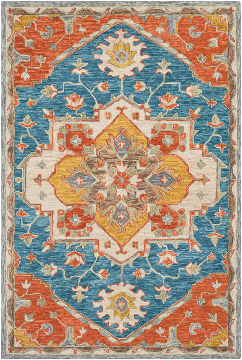 Surya BFT1033-1616 18 in. Bonifate Area Rug, Navy