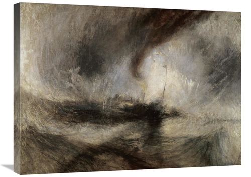 Global Gallery GCS-282998-30-142 30 in. Snow Storm at Sea Art Print - 