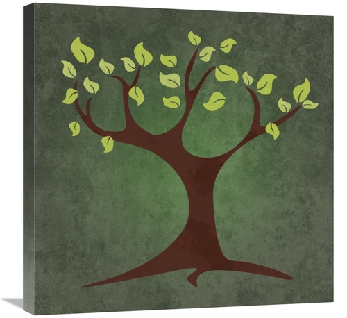 24 x 24 in. Tree Summer Art Print - BG.Studio