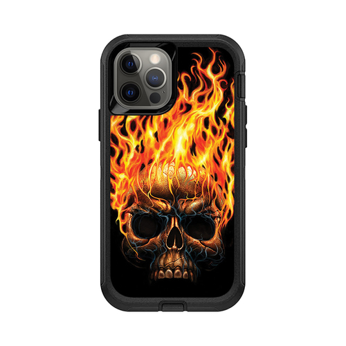 MightySkins OTDIP12-Hot Head Skin for Otterbox Defender iPhone 12 & 12