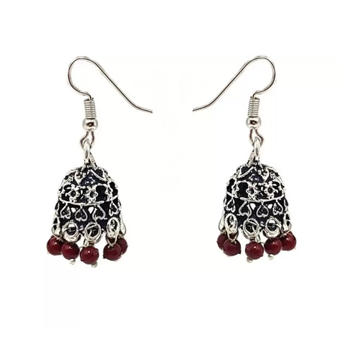 Jhumka Brass Jhumki Earring Amber Brass Hoop Earring