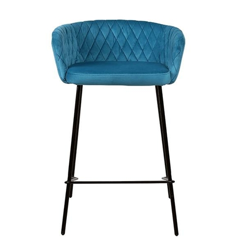 2 Pcs Cored Aqua Kitchen Stool