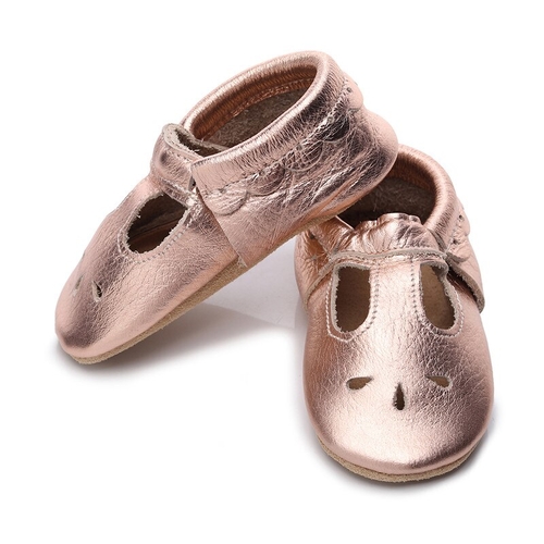 2019 new designs rose gold mary jane baby girls