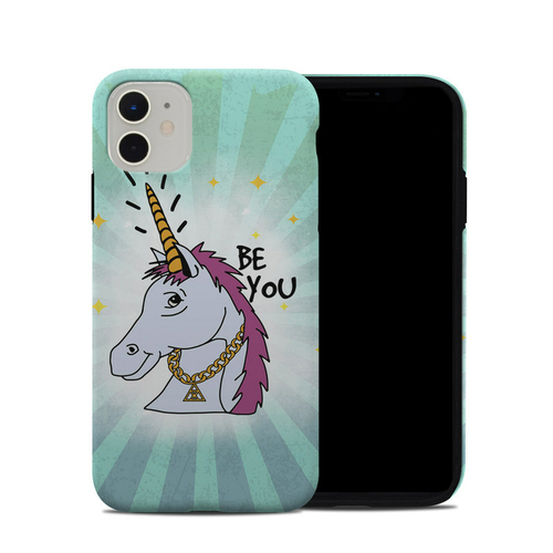 DecalGirl A11HC-BEYOUNI Apple iPhone 11 Hybrid Case - Be You Unicorn