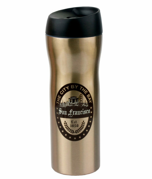 Americaware TVSFN1BR 18 oz San Francisco Vacuum Tumbler - Brown