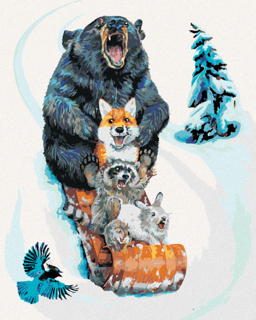 Paint by Numbers - COLOURFUL FROG