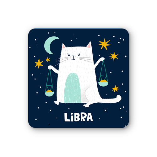 Libra Zodiac Coaster (Pack of 6)