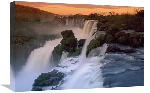 Global Gallery GCS-397666-1624-142 16 x 24 in. Cascades of the Iguacu 