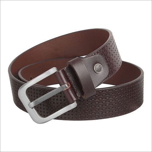 Dark Brown Pattern Design Belt