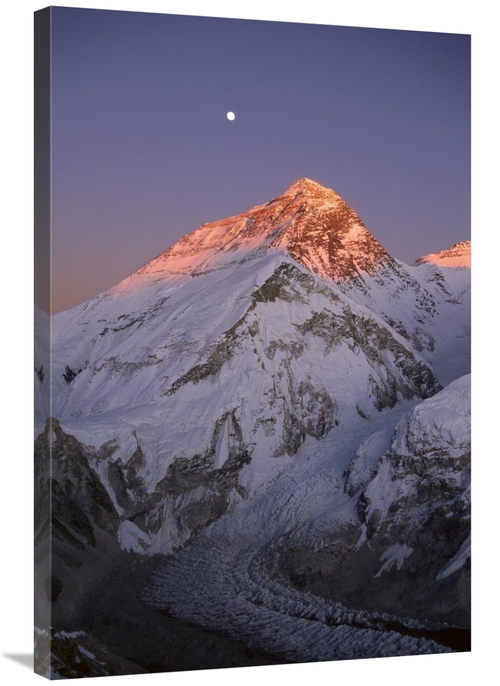 Global Gallery GCS-453531-2436-142 24 x 36 in. Moon Over Summit of Mou