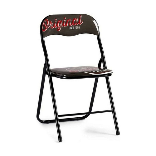 Folding Chair 44 x 79 x 47,5 cm Black Brown