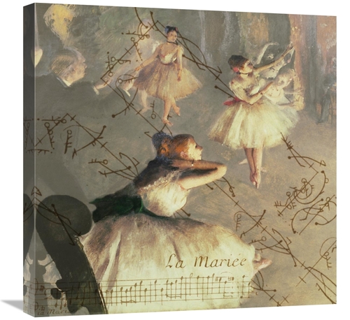 Global Gallery GCS-453938-2424-142 24 x 24 in. Degas Dancers Collage 4