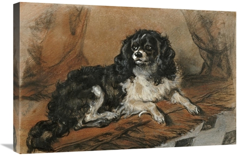 Global Gallery GCS-266720-30-142 30 in. A King Charles Spaniel Art Pri