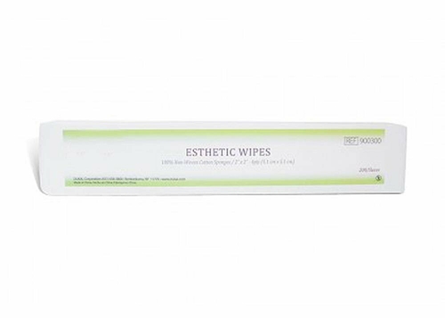 Dukal Esthetic Wipes 2" x 2". Case of 4000 absorbent wipes for spa