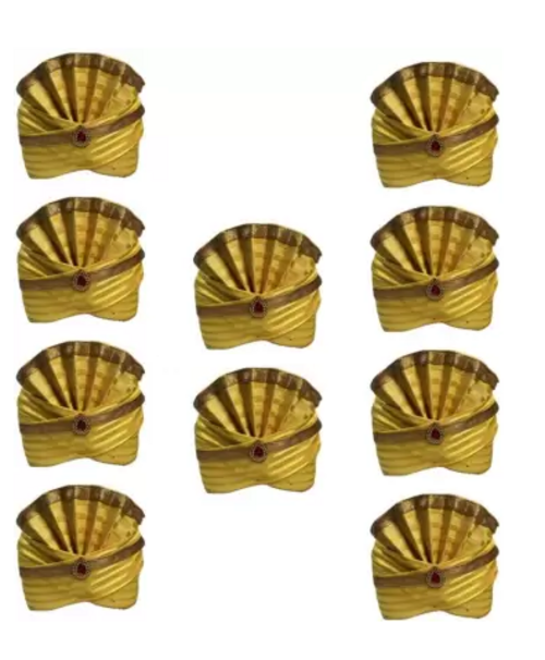 Men Striped Pagri Pack of 10