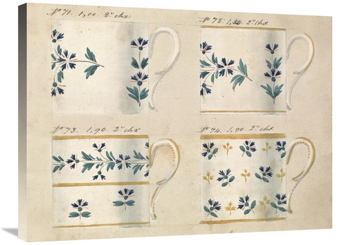 Global Gallery GCS-454924-2432-142 24 x 32 in. Quatre Tasses Du 1er Ch