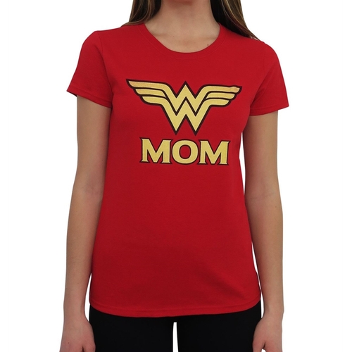 Wonder Woman tswwmomwomL Wonder Woman Mom Women T-Shirt - Large