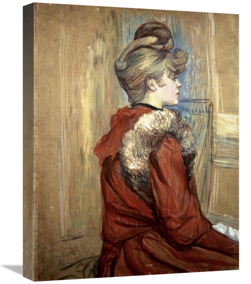 Global Gallery GCS-278200-22-142 22 in. Young Woman with Her Fur, 