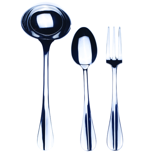 3 Pcs Serving Set (Fork Spoon and Ladle) ROMA