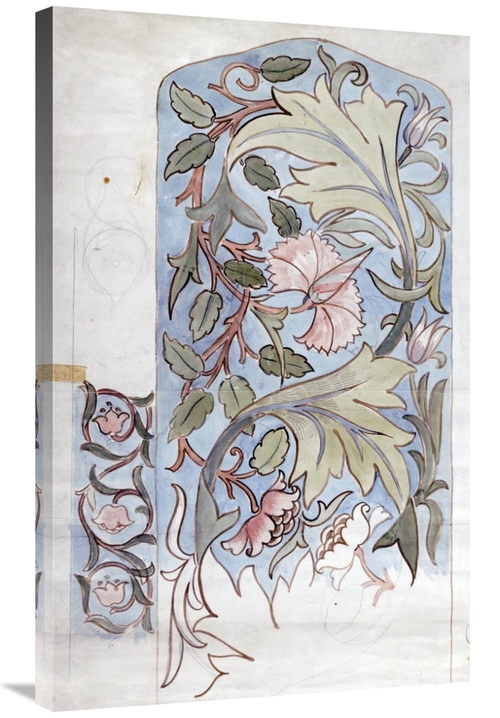 36 in. Design for Mantel Hanging Art Print - Morris