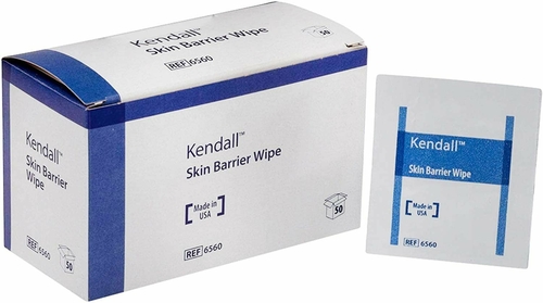 Skin Barrier Wipes, Large. Pack of 50 Alcohol swabs for Skin