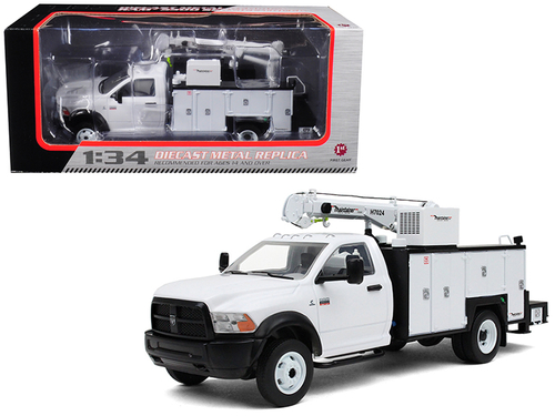 RAM 5500 with Maintainer Service Body White 1/34 Diecast Model by
