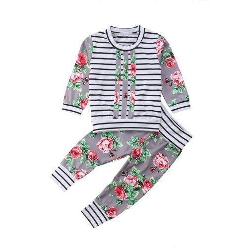 Infant Newborn Baby Girl Boy Shirt Tops+Pants