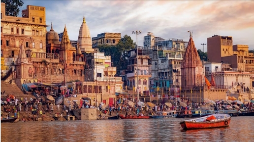 Art Posters Modern Wall Art Decor Office 13/19 BANARAS GHAT VIEW